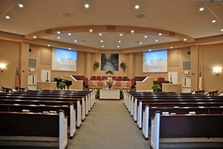 Church sound, video projection and lighting control
