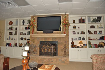 Downstairs 7.1 home surround theater system