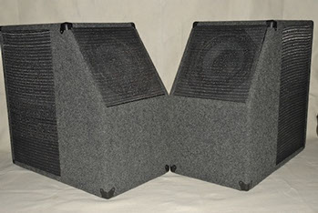 PAICO 2 say angled speaker enclosure.